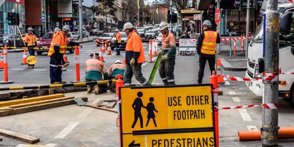 Road workers