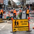 Road workers