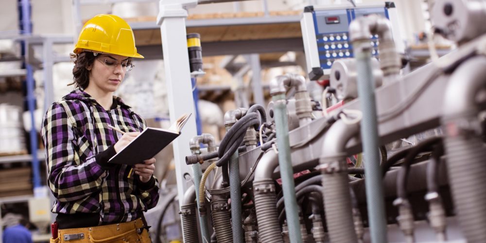 woman working in a factory