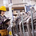 woman working in a factory